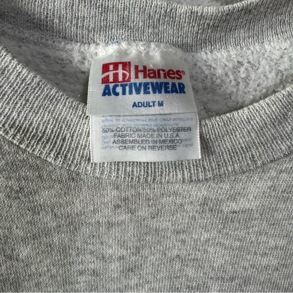 Hanes Gray Miami Dolphins Crewneck Sweater vintage 1995 size medium - Picture 2 of 6